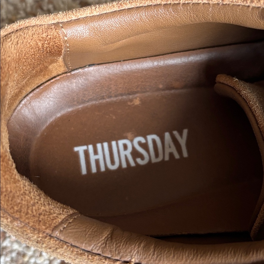 Thursday Boot Co. Premier Suede Sneakers Shoes Camel Brown. Handcrafted 10.5 - Picture 7 of 9